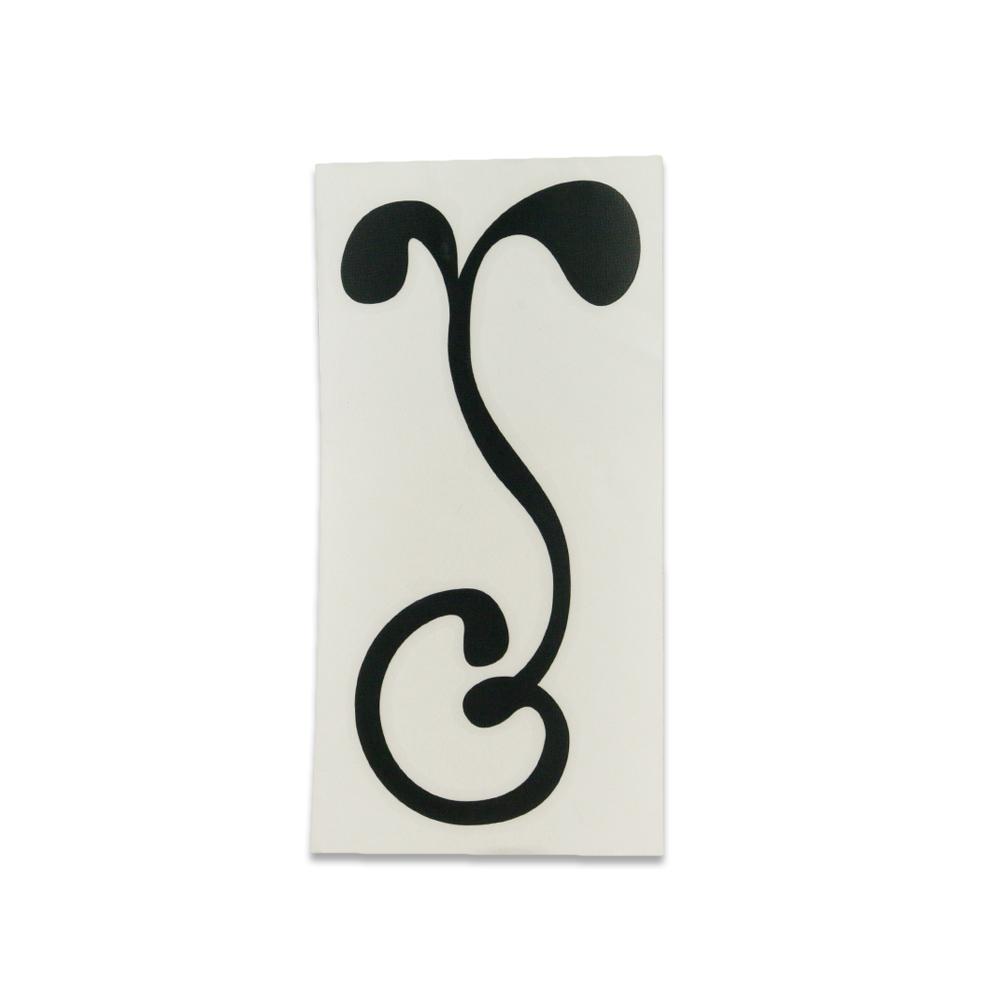 Autocollant G Sprout 4" Black Kiss Cut