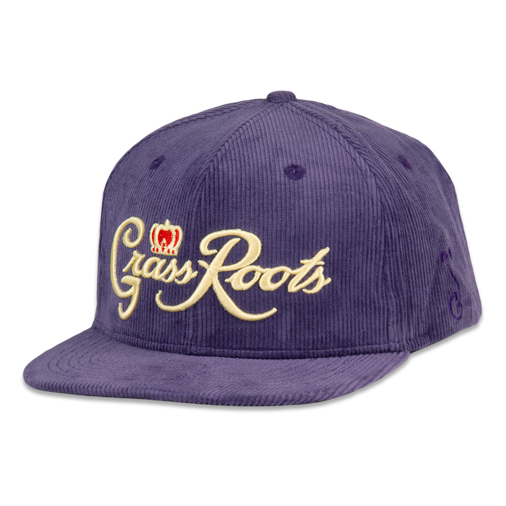 Gorra Snapback de Pana Púrpura Royal Roots