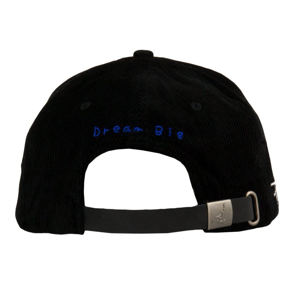 Casquette noire à dos réglable avec logo amovible Phlo Designs Columbine