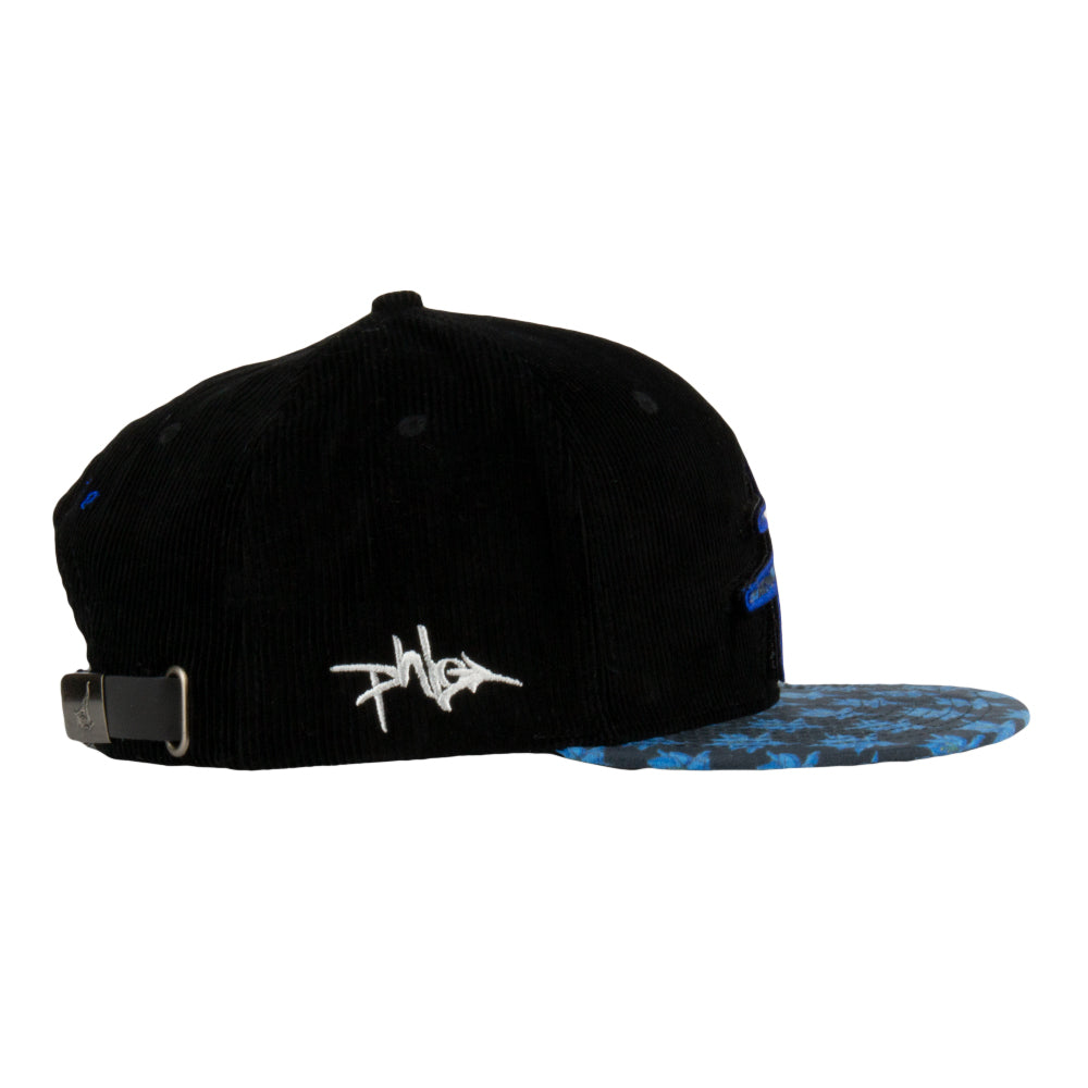 Casquette noire à dos réglable avec logo amovible Phlo Designs Columbine