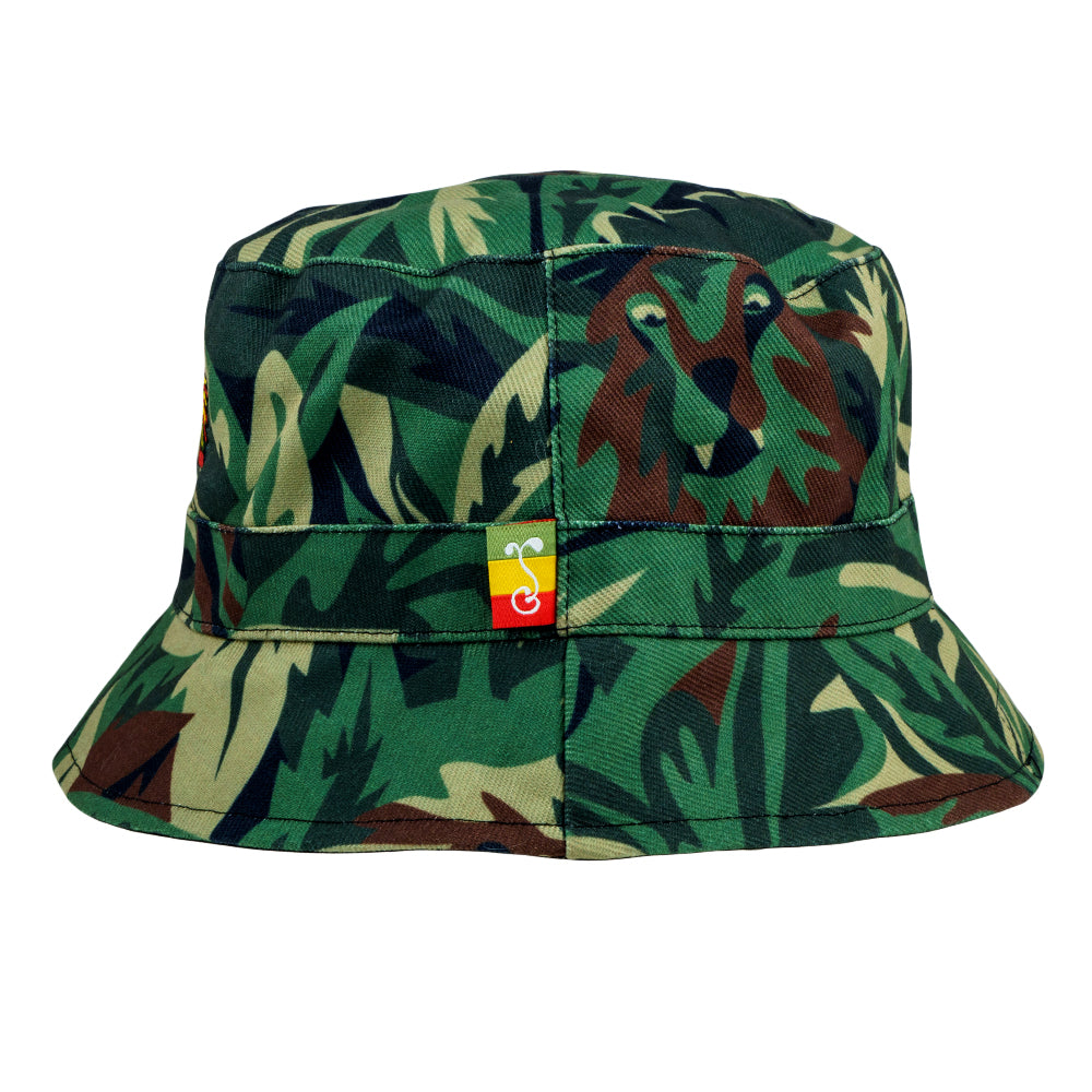 Sombrero de Cubo Reversible Rasta Cross