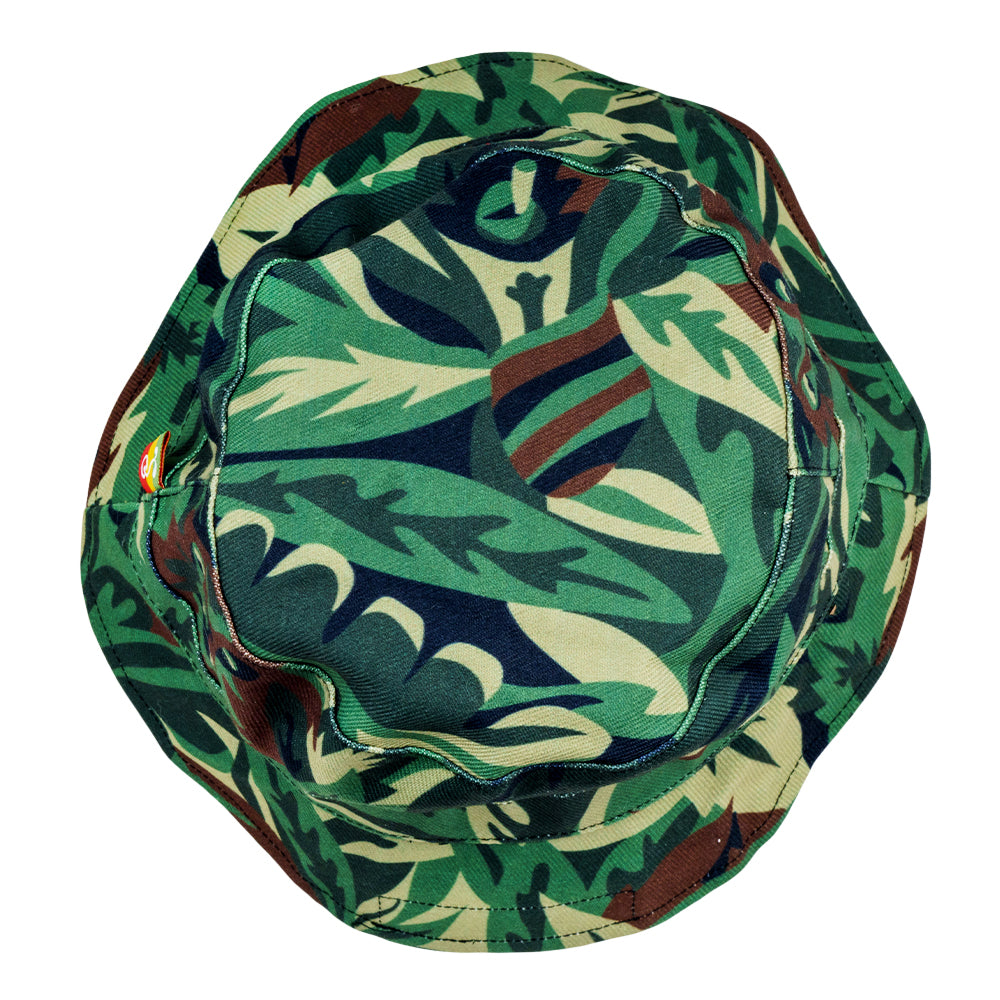 Sombrero de Cubo Reversible Rasta Cross