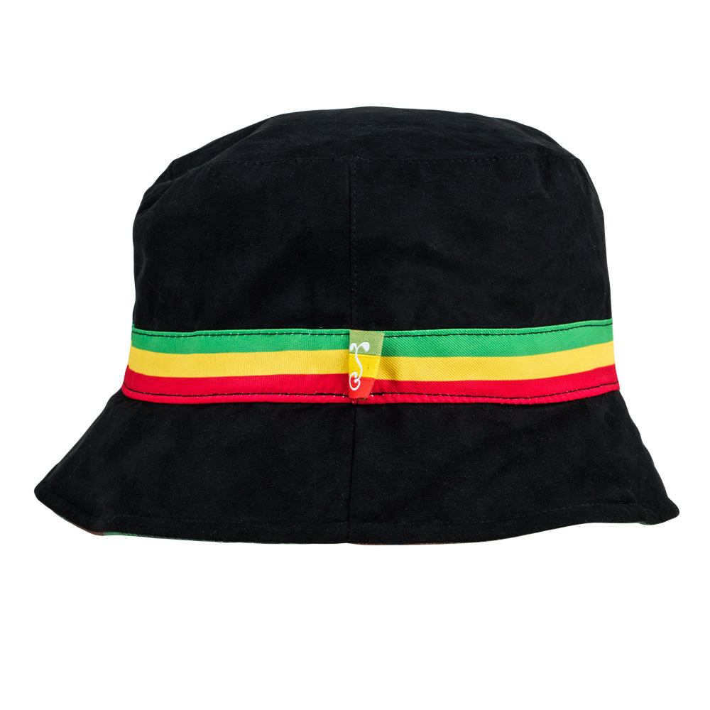 Sombrero de Cubo Reversible Rasta Cross