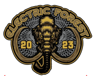 Electric Forest Gold Mammoth Pin - Limited Edition