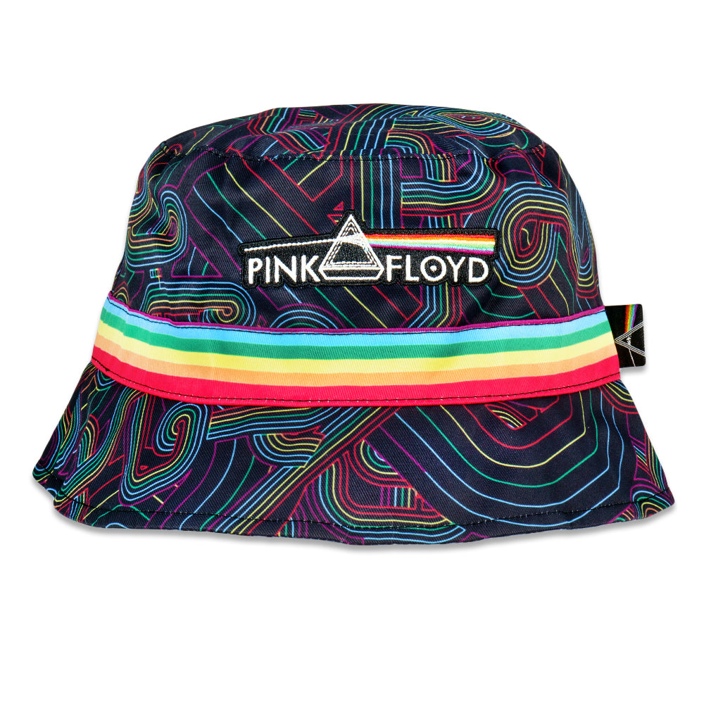 Chapeau seau réversible Black Rainbow V2 DSOTM Pink Floyd