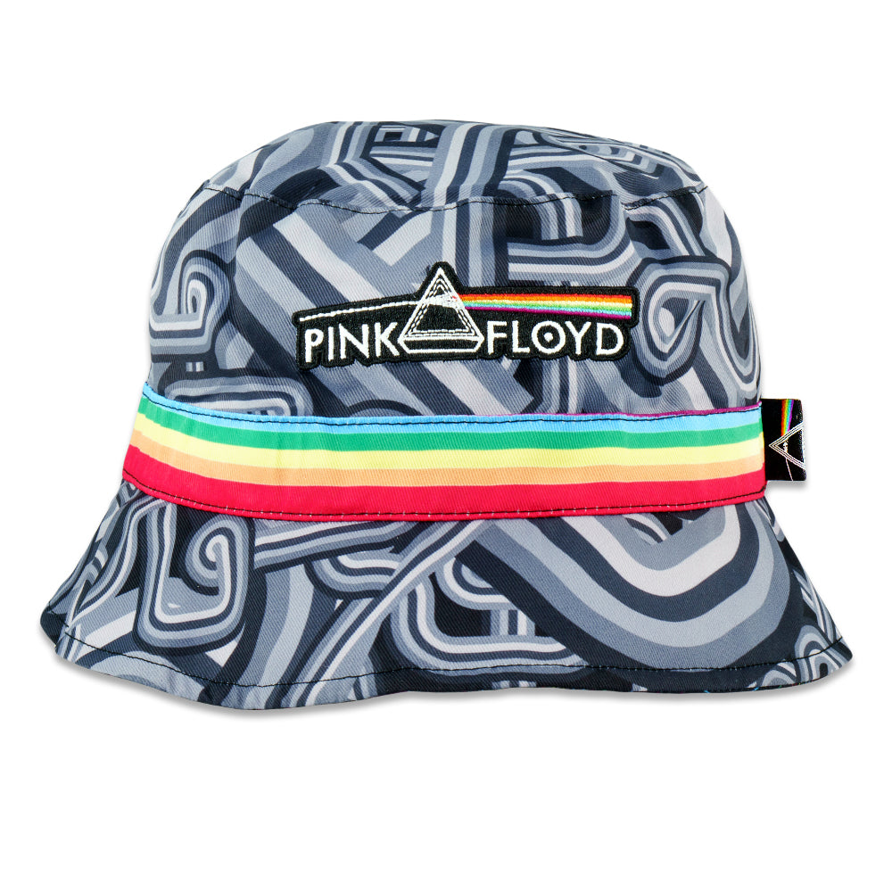 Chapeau seau réversible Black Rainbow V2 DSOTM Pink Floyd