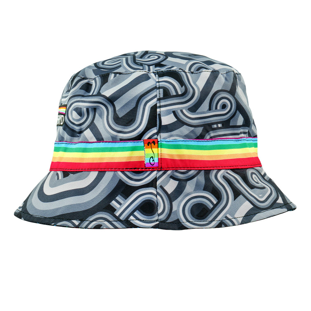 Chapeau seau réversible Black Rainbow V2 DSOTM Pink Floyd
