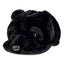 Chapeau ajusté en fourrure d'ours noir avec rabats d'oreilles