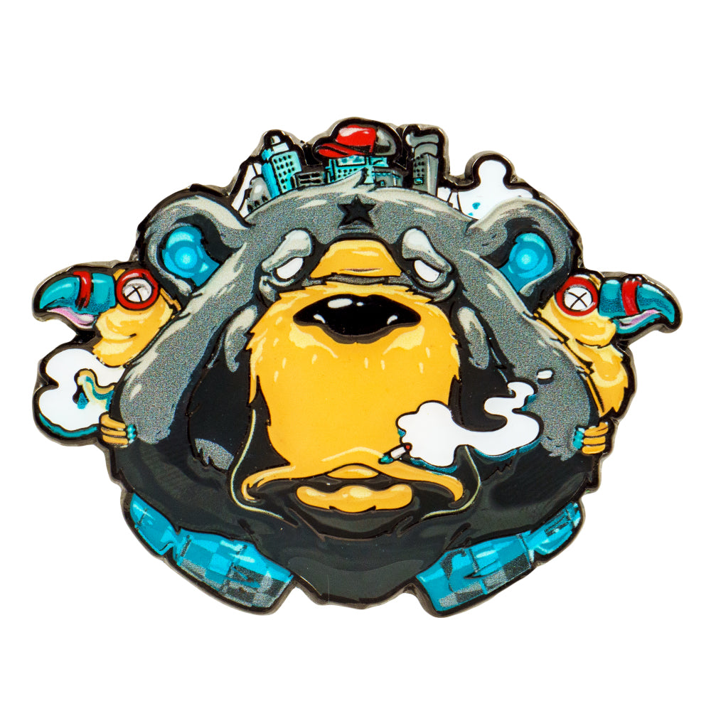 Tarbox Bear Gray Pin - Limited Edition Enamel Brooch
