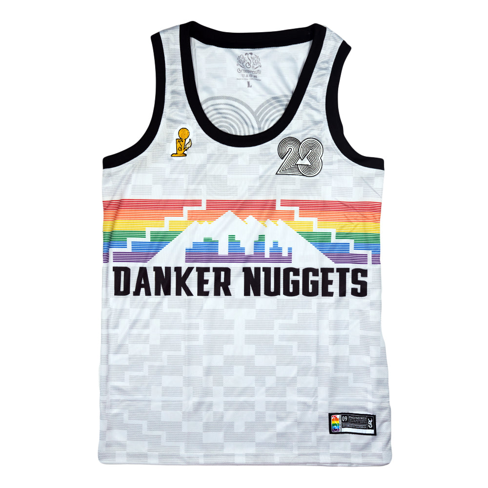 Maillot Blanc Pyramid Danker Nuggets