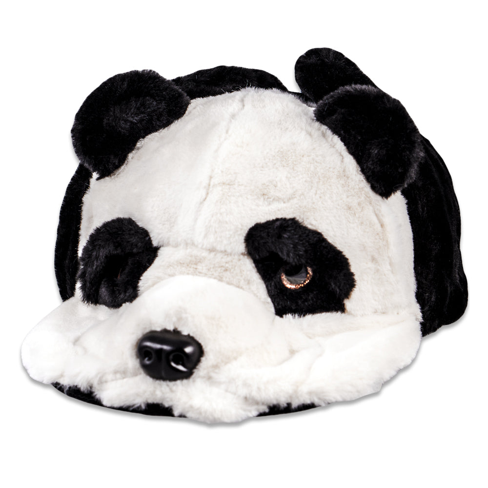Cozy Panda Bear Fur Earflap Hat for Winter Adventures - Korvel