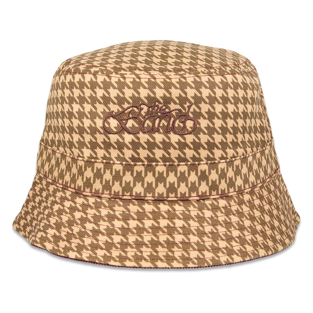 Le chapeau seau réversible Houndstooth de The Band