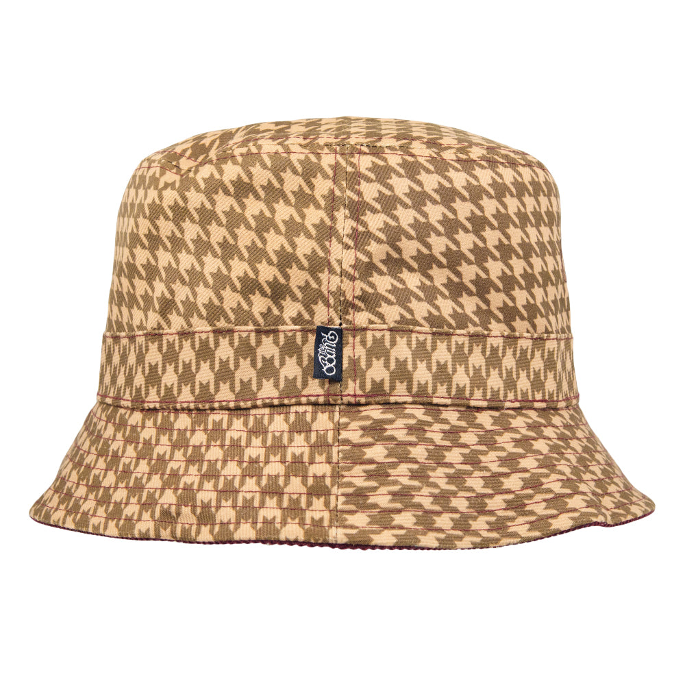Le chapeau seau réversible Houndstooth de The Band