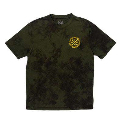 Camiseta teñida en verde Stanley Mouse Mandolin Jester