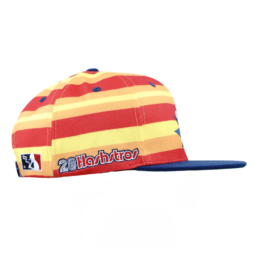 Casquette Snapback Rayée Orange Hashstros
