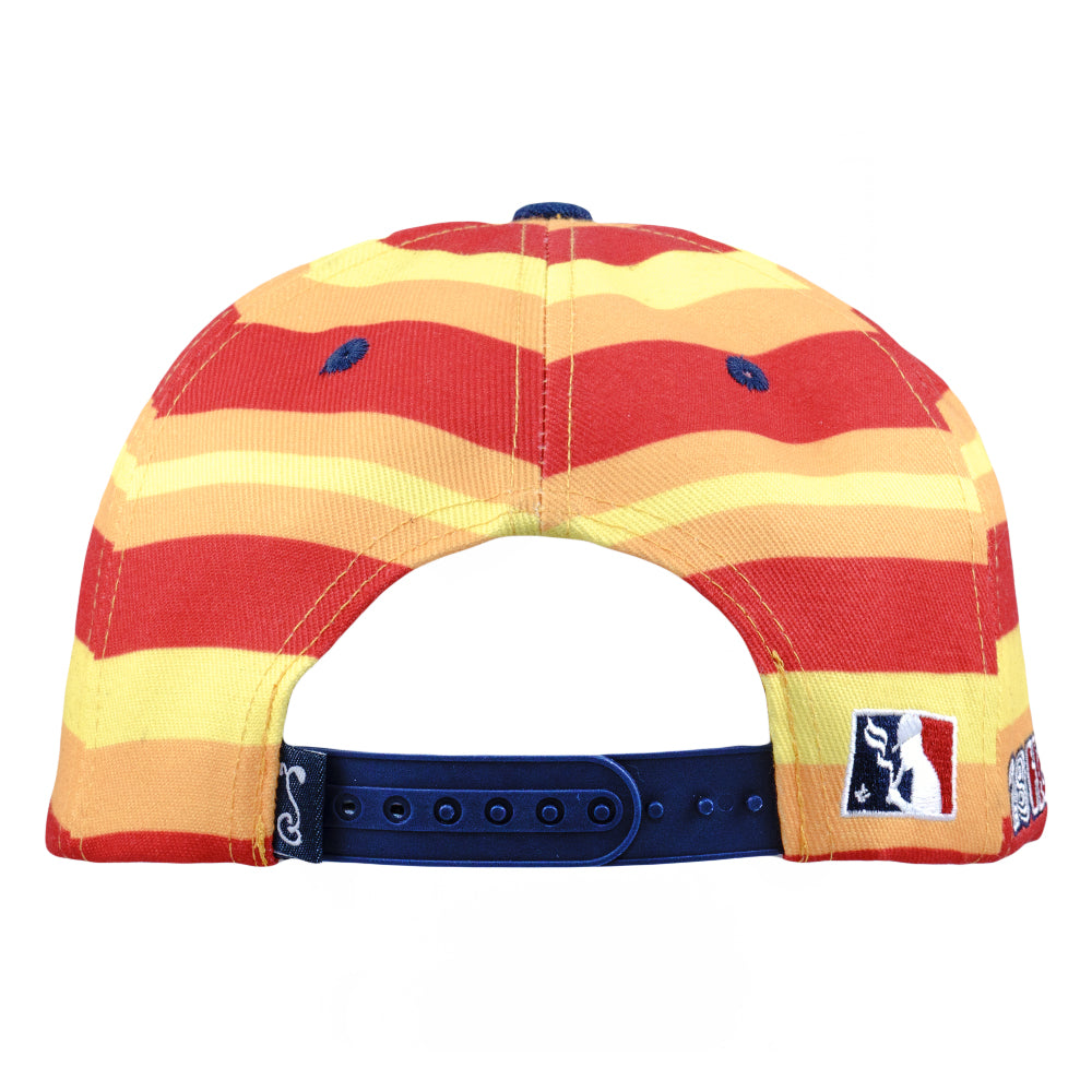 Casquette Snapback Rayée Orange Hashstros
