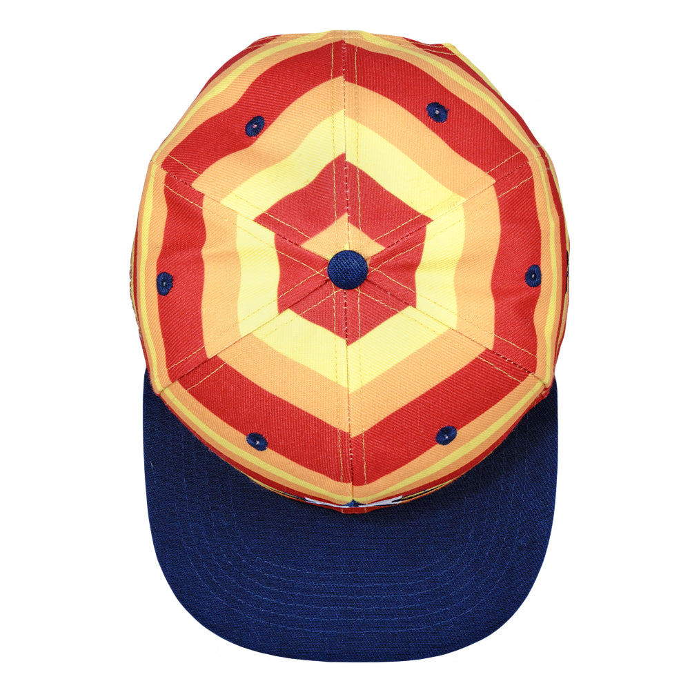 Casquette Snapback Rayée Orange Hashstros