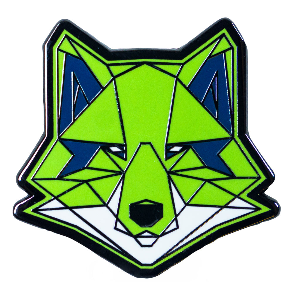Ben Fox Green Enamel Brooch