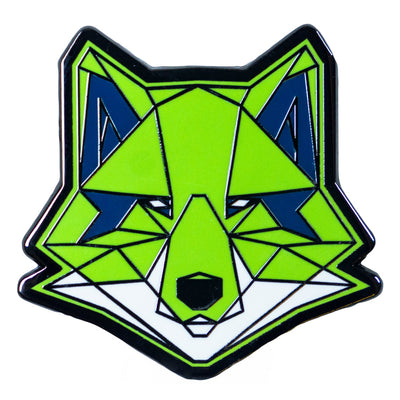 Ben Fox Green Enamel Brooch