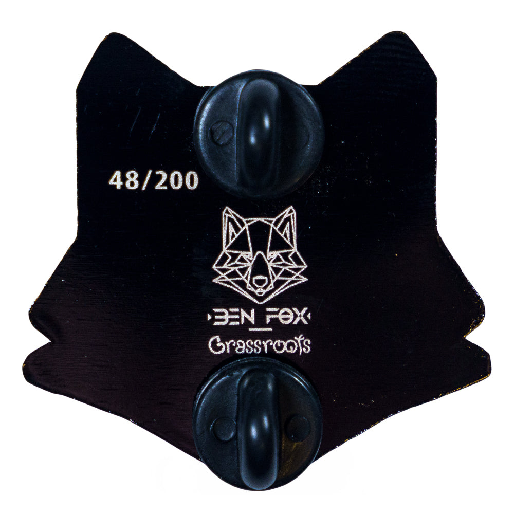 Ben Fox Green Enamel Brooch