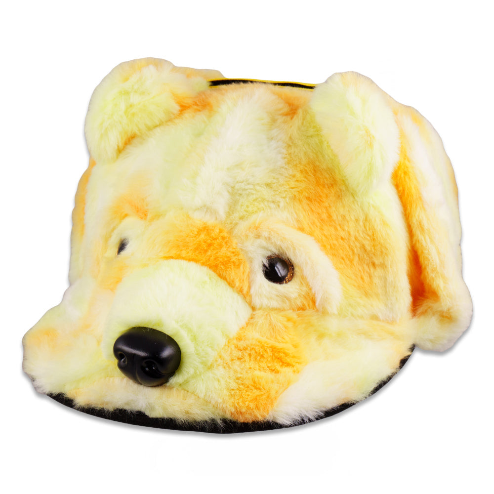 Cozy Orange Bear Fur Earflap Snapback Cap - Korvel