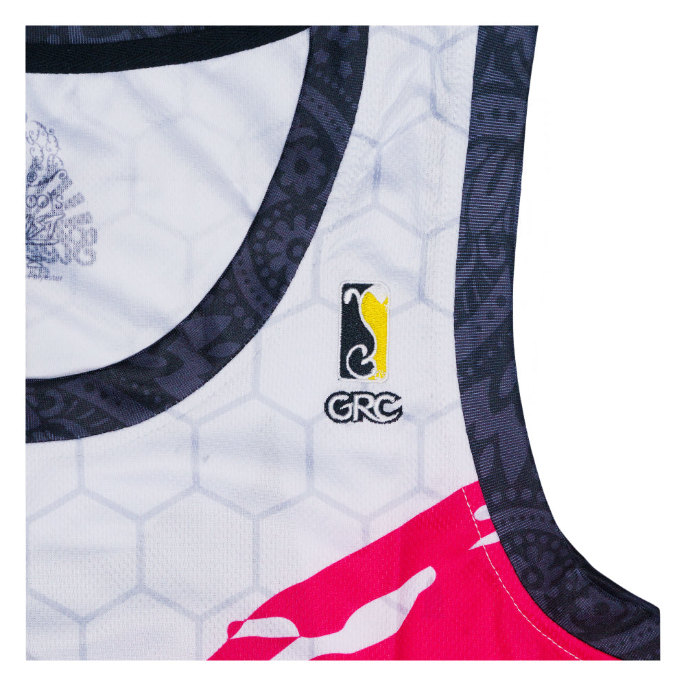 Débardeur en Jersey Blanc Stylust Paisley Cat