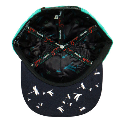 Turquoise Goose Dragonfly Snapback Cap - Korvel