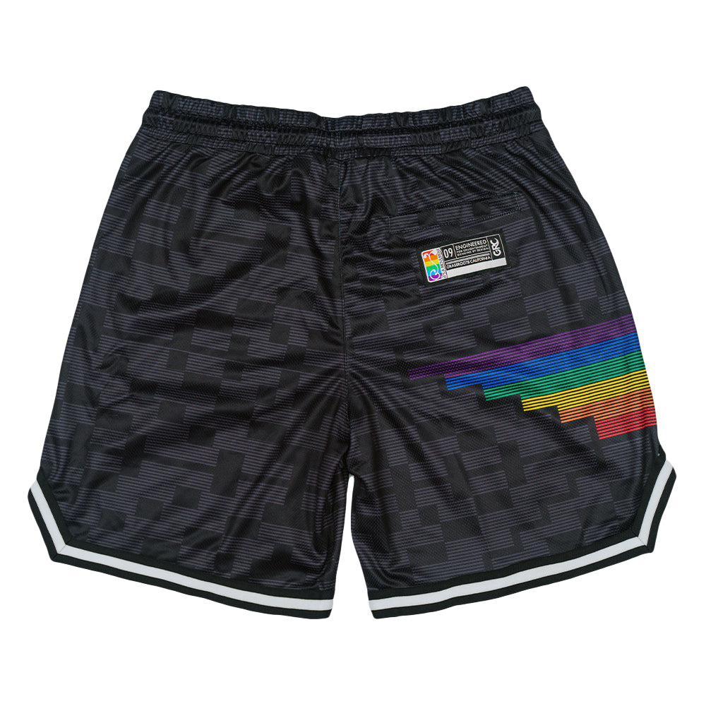 Shorts en maille noire Pyramid Danker Nuggets