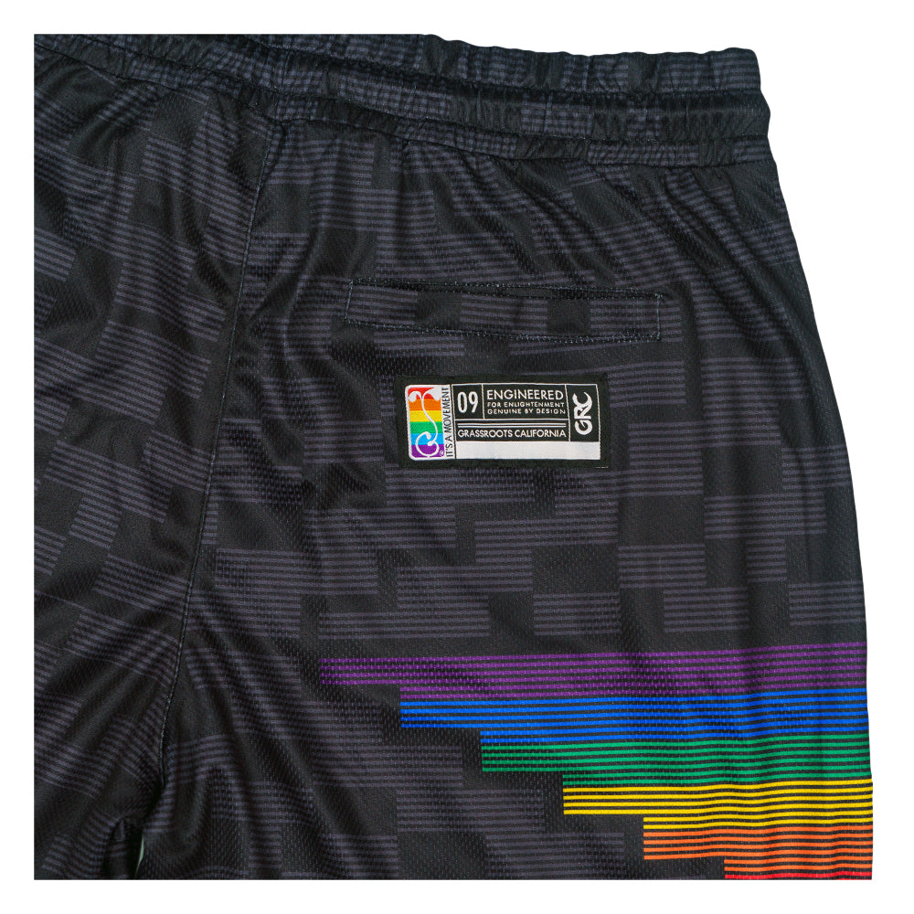 Shorts en maille noire Pyramid Danker Nuggets