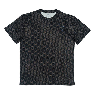 Camiseta Negra Flor de la Vida