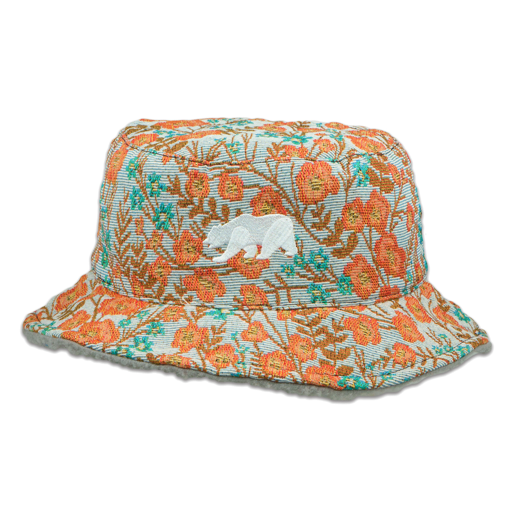 Chapeau seau réversible floral de la collection Bear