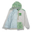 Sudadera con capucha de felpa verde con oso removible