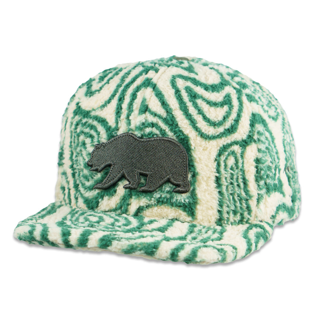 Customizable Green Fur Bear Snapback Cap - Korvel