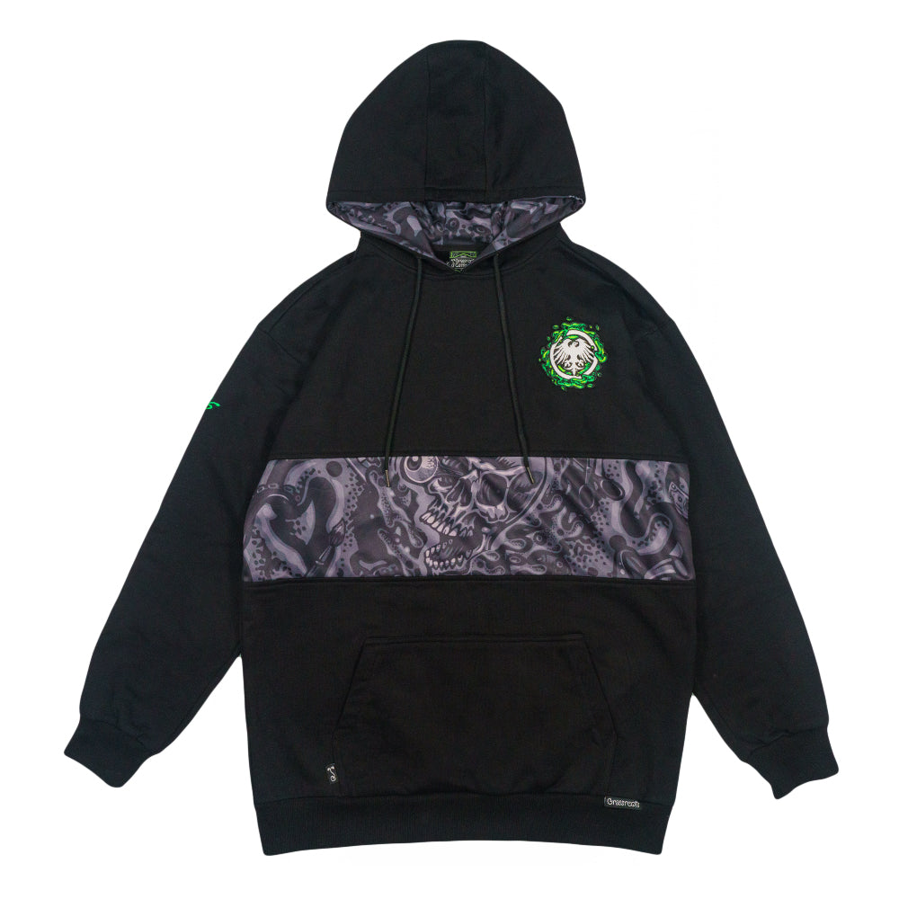 Sudadera con capucha negra alta Jimbo Phillips Never Summer