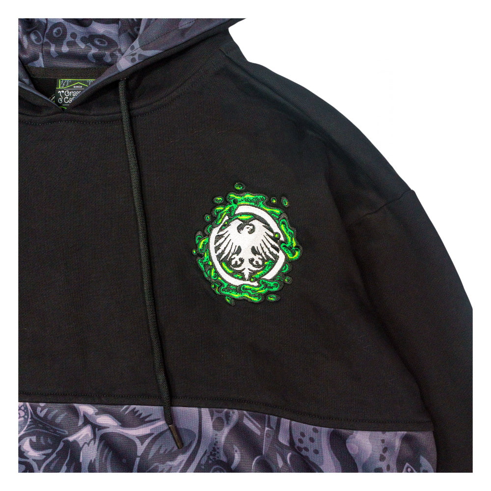 Sudadera con capucha negra alta Jimbo Phillips Never Summer