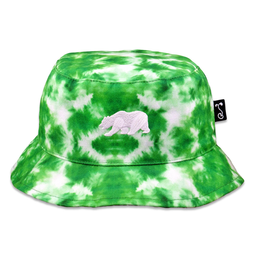 Polar Bear Green Reversible Bucket Hat - Korvel