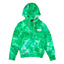 Sweat à capuche en velours vert ours polaire pour femmes