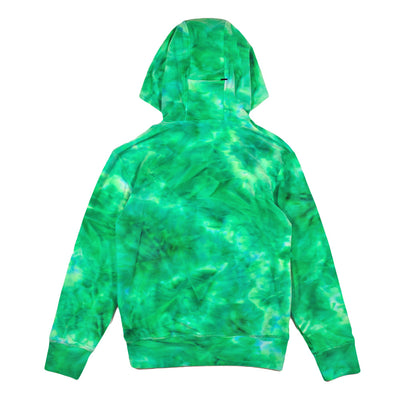 Sudadera con capucha de felpa verde oso polar para mujer