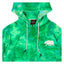 Sweat à capuche en velours vert ours polaire pour femmes