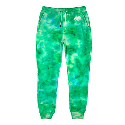 Polar Bear Green Velour Womens Joggers - Korvel