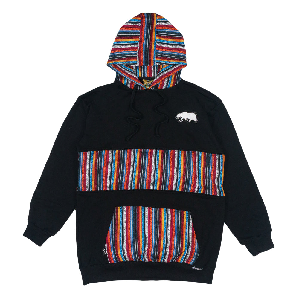 Sudadera con capucha alta negra Taos Bear desmontable