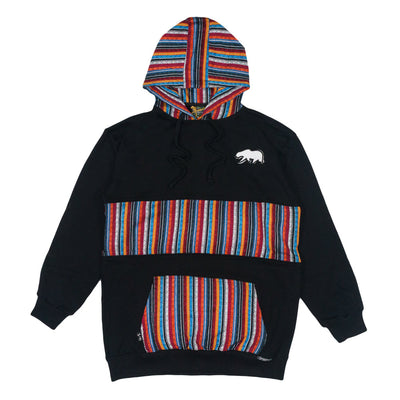 Sudadera con capucha alta negra Taos Bear desmontable