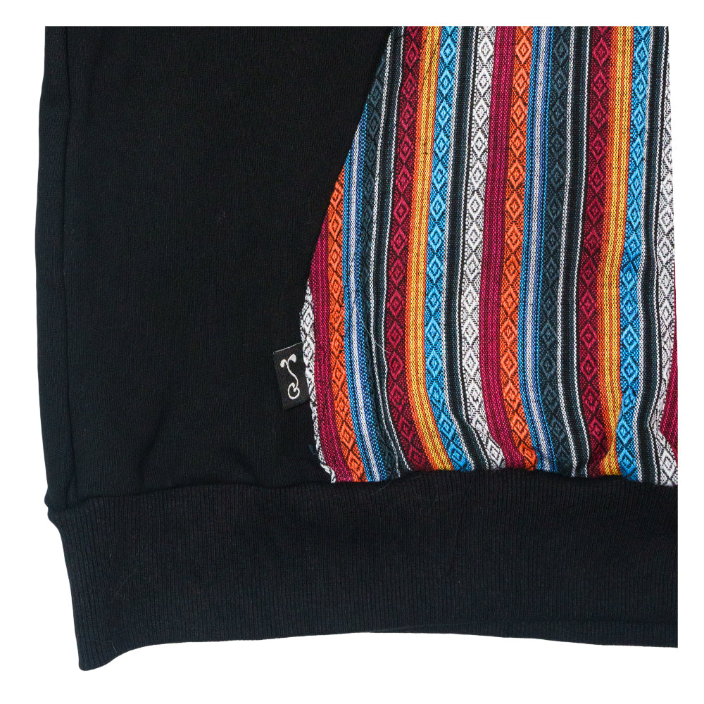 Sudadera con capucha alta negra Taos Bear desmontable