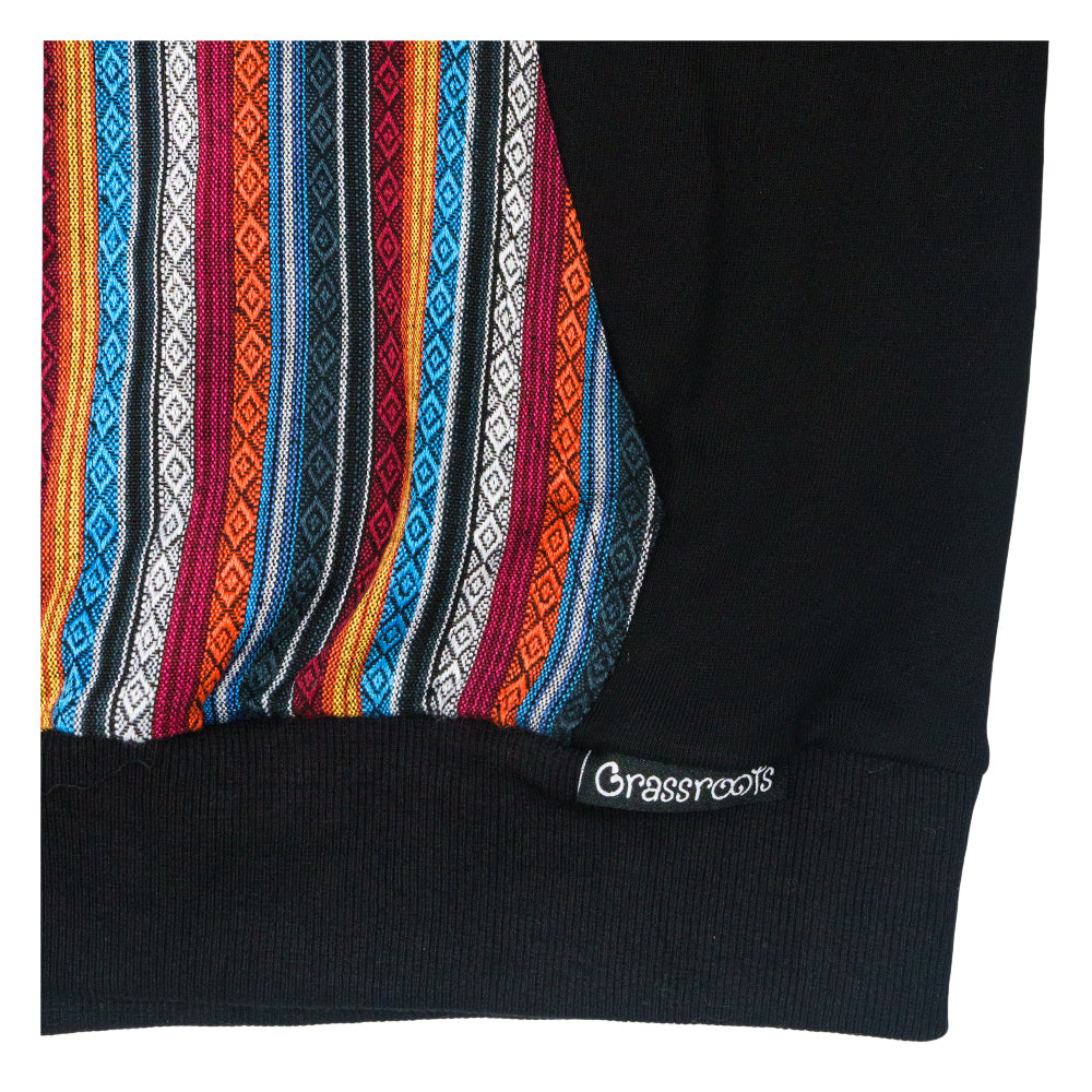 Sudadera con capucha alta negra Taos Bear desmontable
