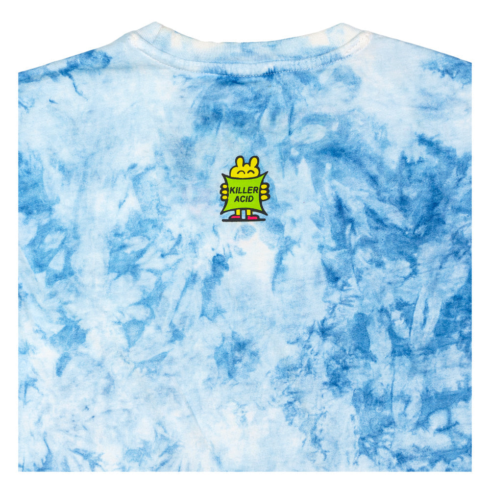 Killer Acid Mushroom Blue Tie Dye T Shirt - Korvel
