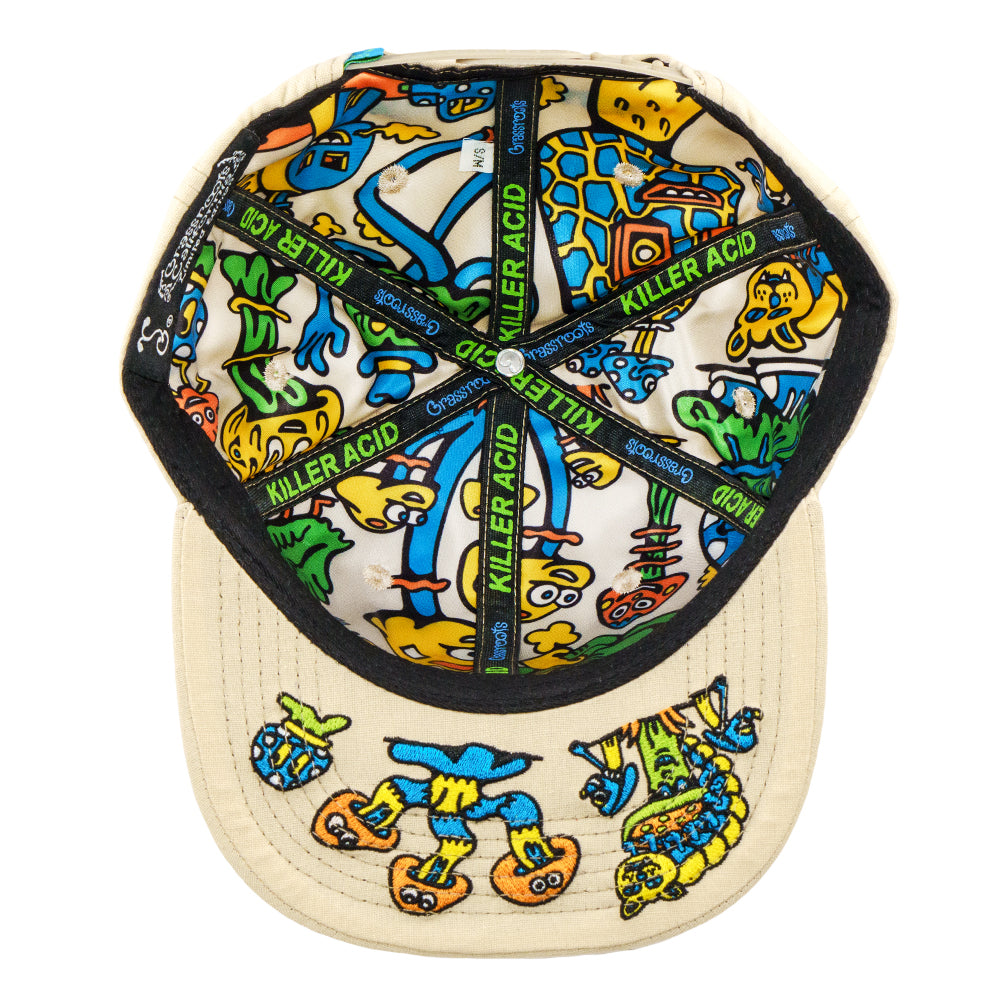 Killer Acid Mushroom Tan Snapback Cap - Korvel