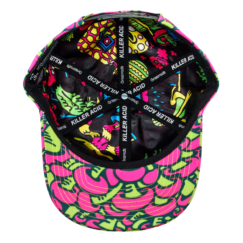 Casquette Pink Dad Killer Acid Mushroom