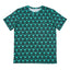 Camiseta Deportiva Geo Triangles Teal