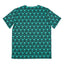 Camiseta Deportiva Geo Triangles Teal