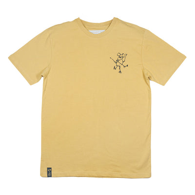 Camiseta Tan con Dibujo de Gato de Jerry Garcia